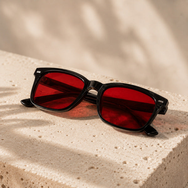 Noirshift Red Lens Glasses