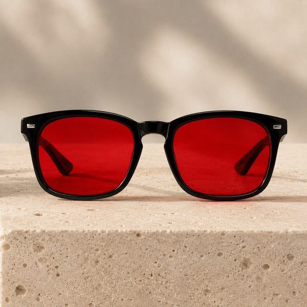 Noirshift Red Lens Glasses