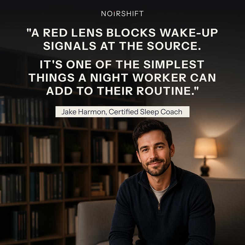Noirshift Red Lens Glasses
